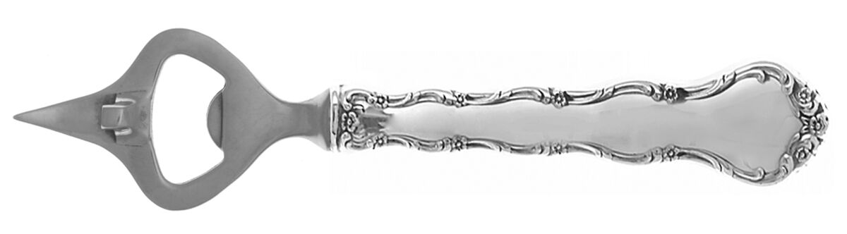 Tara (Sterling, 1955, No Monograms) Bottle/Can Opener with Stainless Bowl HC by Reed & Barton-1