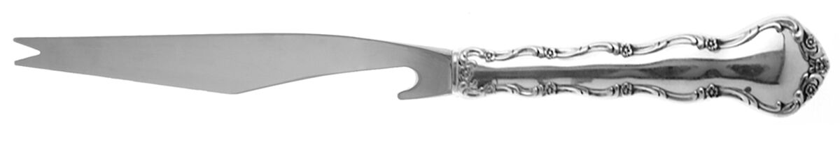 Tara (Sterling, 1955, No Monograms) Bar Knife Serving with Stainless Blade HC by Reed & Barton-1