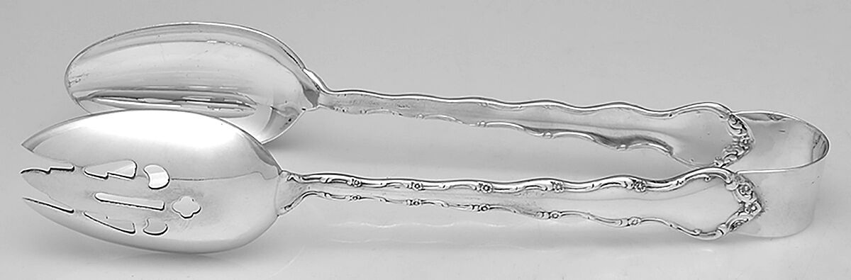 Tara (Sterling, 1955, No Monograms) Salad Tongs Solid HC by Reed & Barton-1
