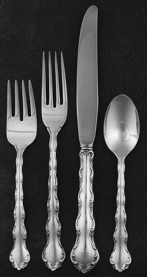Tara (Sterling, 1955, No Monograms) 32 Piece Estate Set by Reed & Barton-1