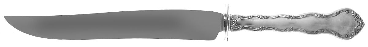 Tara (Sterling, 1955, No Monograms) Large Carving/Roast Knife StnlBl w/Sterling Guard by Reed & Barton-1
