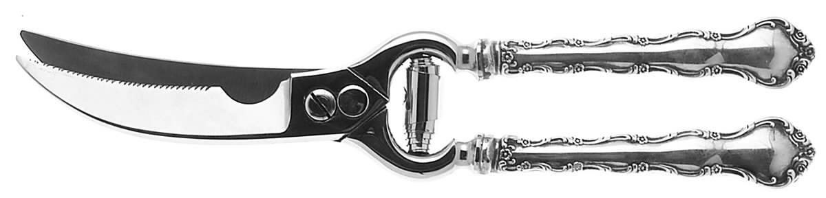 Tara (Sterling, 1955, No Monograms) Poultry Shears with Stainless Blades by Reed & Barton-1