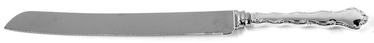 Tara (Sterling, 1955, No Monograms) Wedding Cake Knife with Stainless Blade by Reed & Barton-1