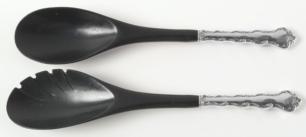 Tara (Sterling, 1955, No Monograms) Plastic Bowl 2-Piece Salad Set by Reed & Barton-1