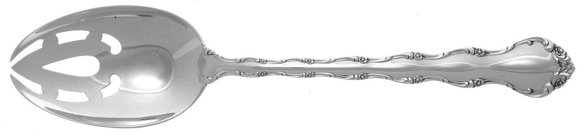 Tara (Sterling, 1955, No Monograms) Pierced Tablespoon (Serving Spoon) by Reed & Barton-1