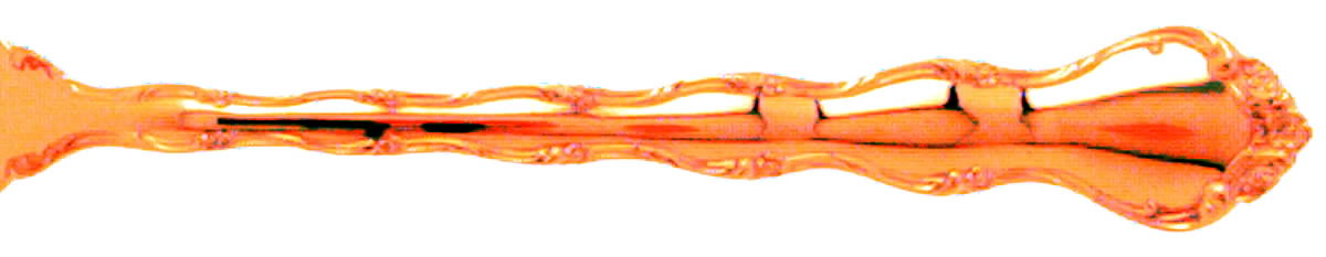 Tara Golden (Sterling, Gold Vermeil, 1955) Fork by Reed & Barton-1