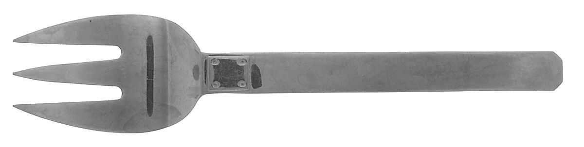 Telluride (Stainless) Medium Solid Cold Meat Serving Fork by Reed & Barton-1