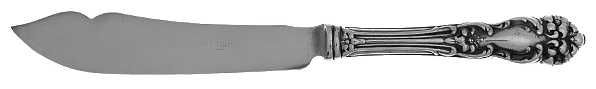 Tiger Lily (Silverplate, 1901) Individual Hollow Handle Fish Knife,Slvp Blade by Reed & Barton-1