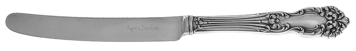 Tiger Lily (Silverplate, 1901) Orange Knife with Silverplate Blade by Reed & Barton-1