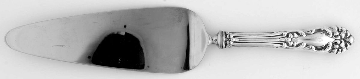 Tiger Lily (Silverplate, 1901) Pie Server with Stainless Blade by Reed & Barton-1