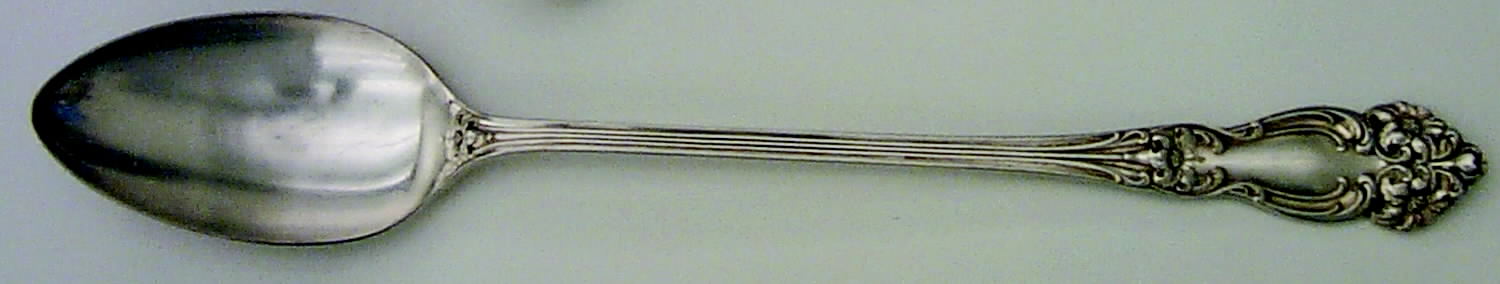 Tiger Lily (Silverplate, 1901) Large Solid Dressing Spoon by Reed & Barton-1