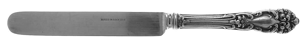 Tiger Lily (Silverplate, 1901) Blunt Hollow Knife with Bolster by Reed & Barton-1
