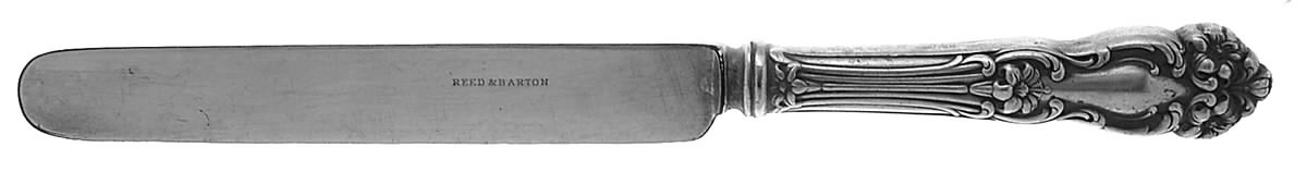 Tiger Lily (Silverplate, 1901) Blunt Hollow Knife with Bolster by Reed & Barton-1