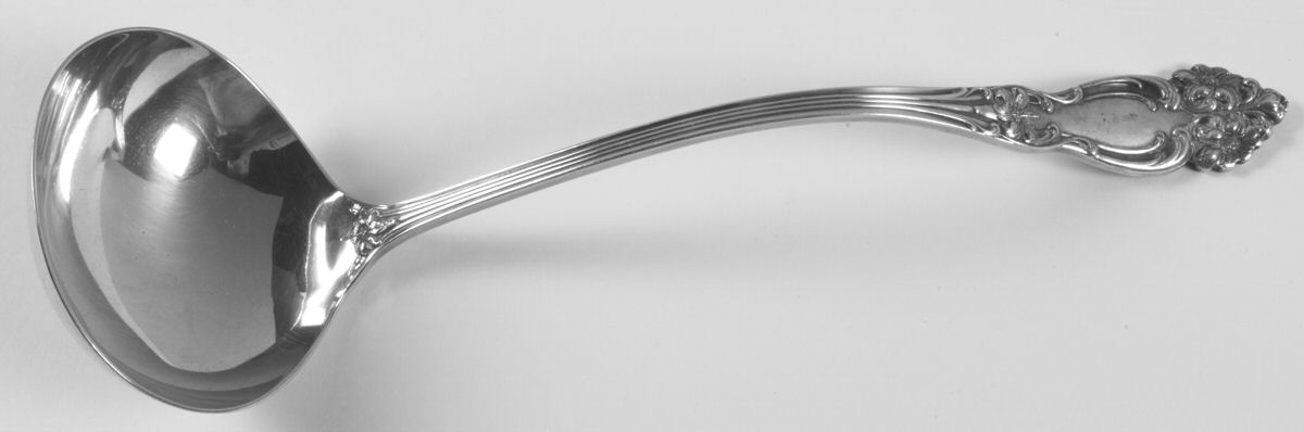 Tiger Lily (Silverplate, 1901) Oyster Ladle Solid Piece by Reed & Barton-1