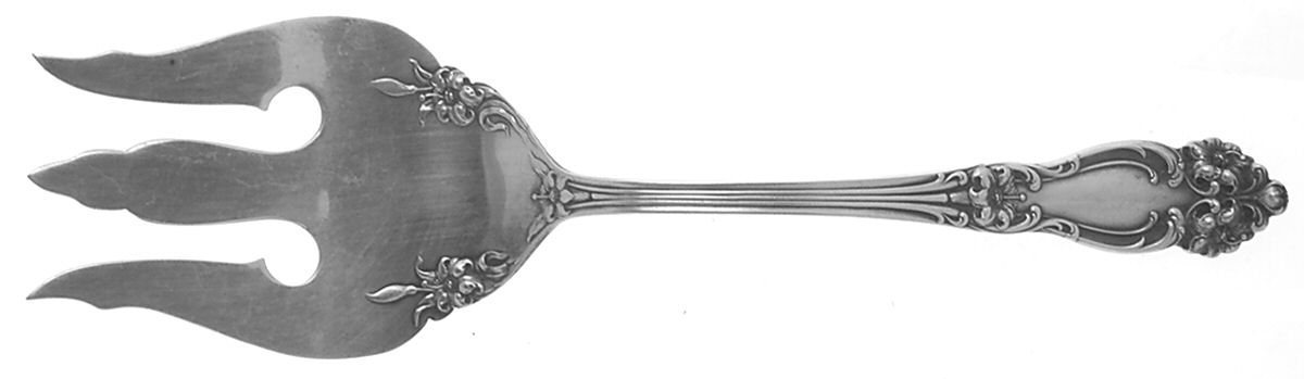 Tiger Lily (Silverplate, 1901) Solid Salad Serving Fork by Reed & Barton-1