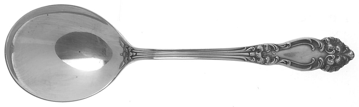 Tiger Lily (Silverplate, 1901) Round Bowl Soup Spoon (Gumbo) by Reed & Barton-1