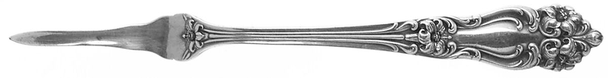 Tiger Lily (Silverplate, 1901) Solid Nut Pick by Reed & Barton-1