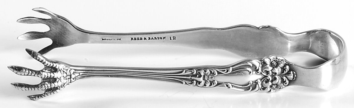 Tiger Lily (Silverplate, 1901) Sugar Tongs by Reed & Barton-1