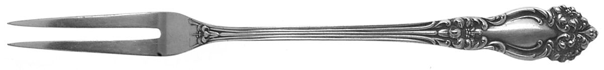 Tiger Lily (Silverplate, 1901) Short Handle Pickle/Olive Fork by Reed & Barton-1