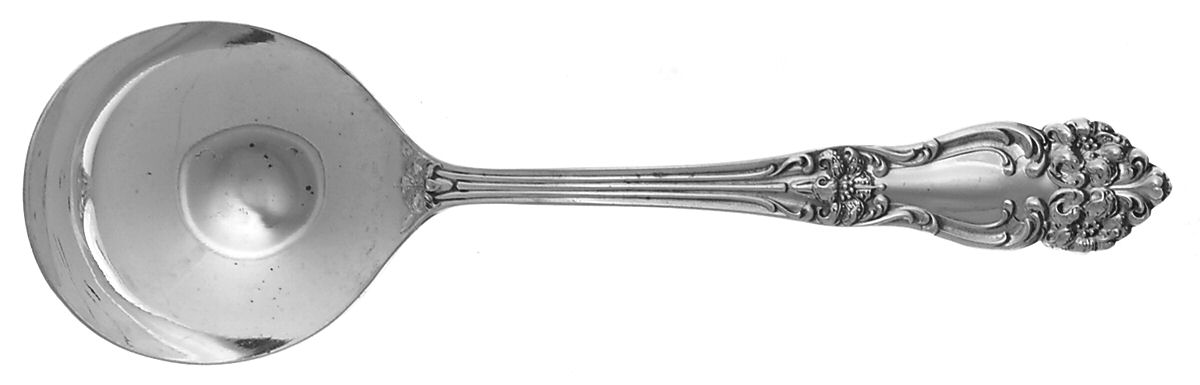 Tiger Lily (Silverplate, 1901) Round Bowl Soup Spoon (Cream Soup) by Reed & Barton-1