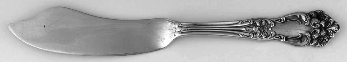 Tiger Lily (Silverplate, 1901) Flat Handle Master Butter Knife by Reed & Barton-1