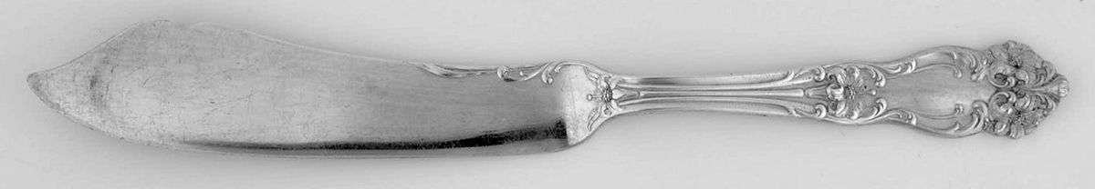 Tiger Lily (Silverplate, 1901) Individual Solid Fish Knife by Reed & Barton-1
