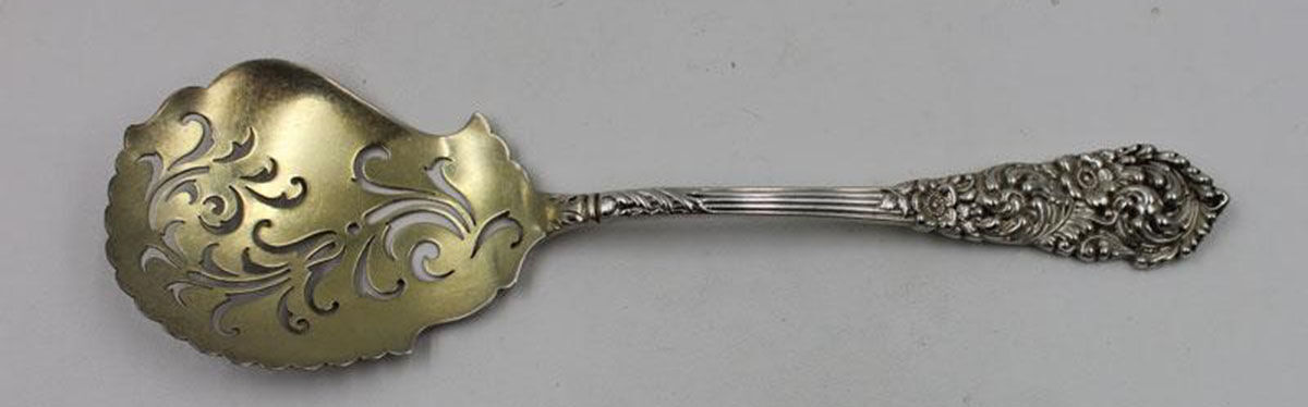Trajan (Sterling, 1892) Pierced Fried Oyster Server by Reed & Barton-1