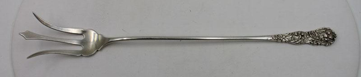 Trajan (Sterling, 1892) Large Lettuce Serving Fork by Reed & Barton-1