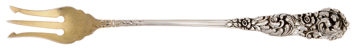 Trajan (Sterling, 1892) Old Style Pickle Fork by Reed & Barton-1