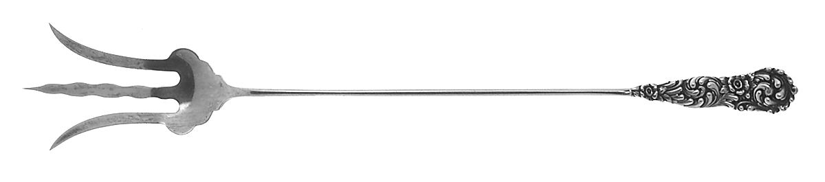 Trajan (Sterling, 1892) Large Lettuce Serving Fork by Reed & Barton-1