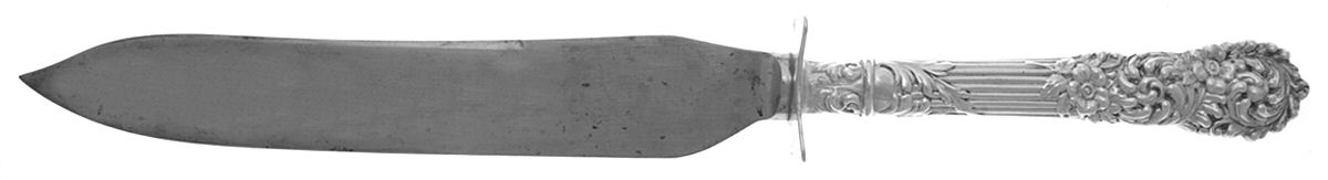 Trajan (Sterling, 1892) Large Stainless Blade Roast Carving Knife by Reed & Barton-1