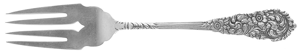 Trajan (Sterling, 1892) Large Individual Solid Fish/Salad Fork by Reed & Barton-1