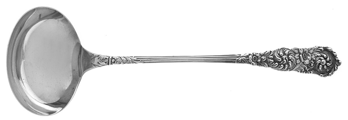 Trajan (Sterling, 1892) Large Solid Soup Ladle by Reed & Barton-1