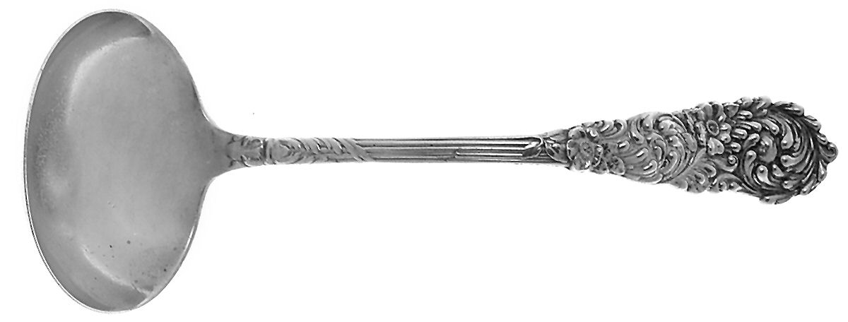 Trajan (Sterling, 1892) Solid Gravy Ladle by Reed & Barton-1
