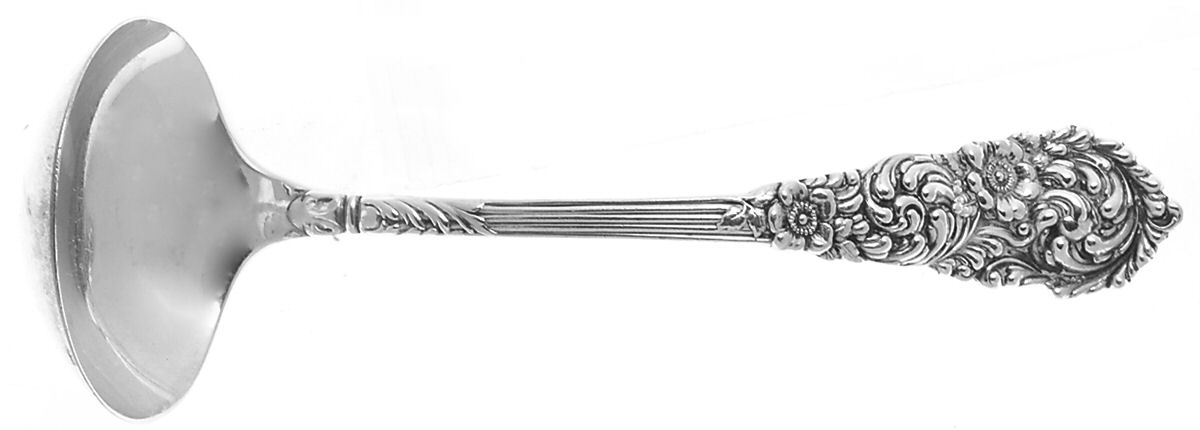 Trajan (Sterling, 1892) Solid Piece Cream Ladle by Reed & Barton-1