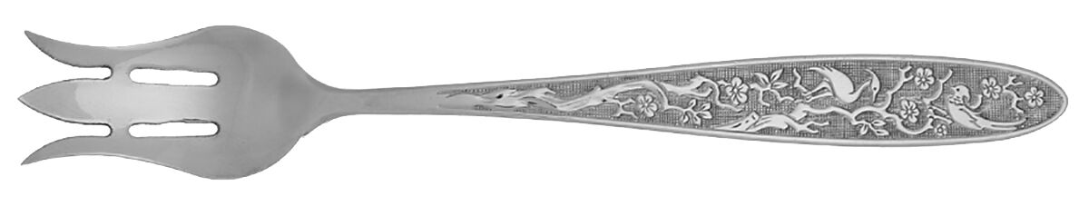 Tree of Life (Sterling, 1974) Seafood/Cocktail Fork  HC by Reed & Barton-1