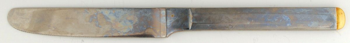 Tuxedo (Stainless, Gold Accent) New French Solid Knife by Reed & Barton-1