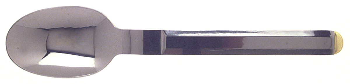 Tuxedo (Stainless, Gold Accent) Tablespoon (Serving Spoon) by Reed & Barton-1