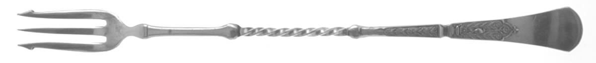 Unique (Silverplate, 1879) Long Handle Pickle/Olive Fork by Reed & Barton-1