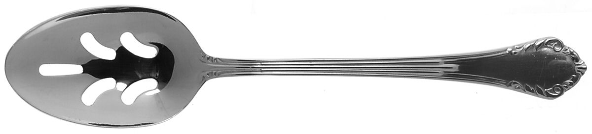 Vauxhall (Stainless) Pierced Tablespoon (Serving Spoon) by Reed & Barton-1