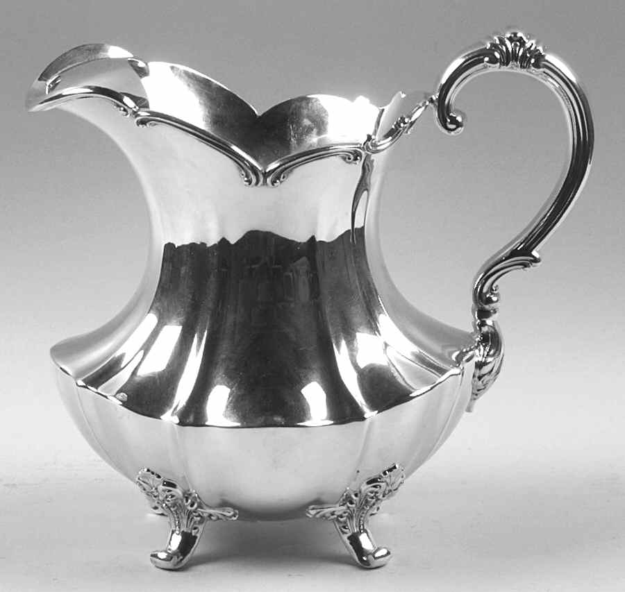 Victorian (Silverplate, Hollowware) Plated Water Pitcher with Ice Lip by Reed & Barton-1
