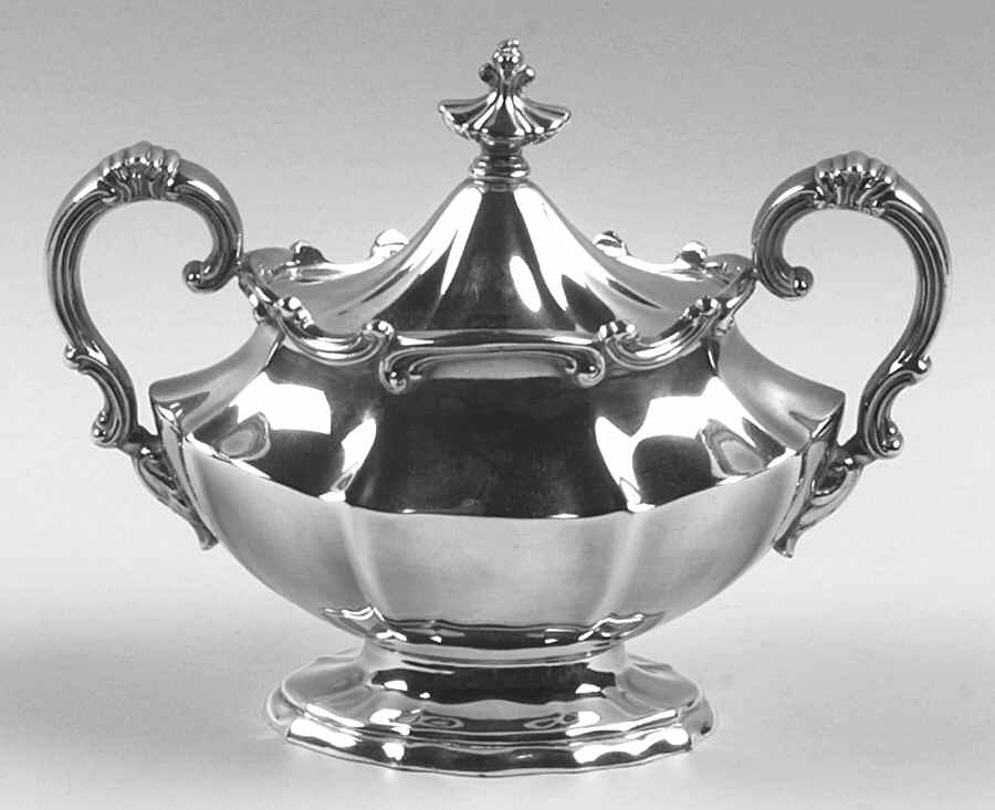Victorian (Silverplate, Hollowware) Sugar Bowl & Lid by Reed & Barton-1