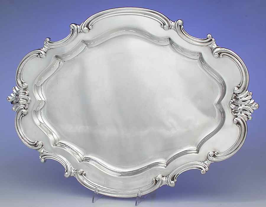 Victorian (Silverplate, Hollowware) Large Plated Meat Platter No Well by Reed & Barton-1