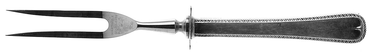 Wakefield (Sterling, 1925) Small Steak Carving Fork with Stainless Prongs by Reed & Barton-1