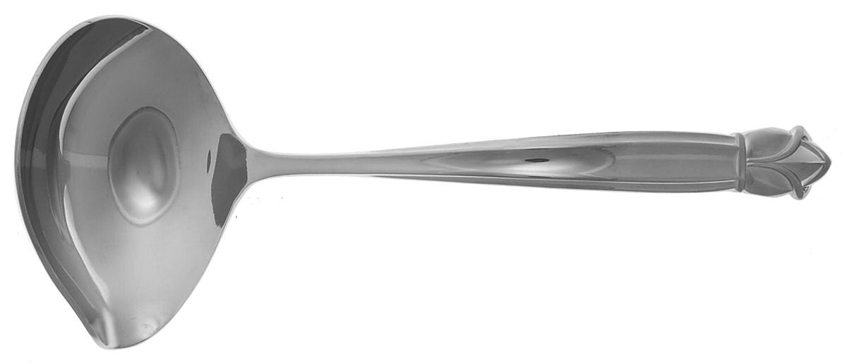 Water Lily (Stainless) Solid Gravy Ladle by Reed & Barton-1