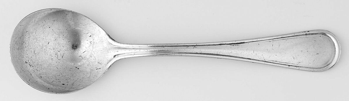 Waverly (Silverplate, 1942) Round Bowl Soup Spoon (Bouillon) by Reed & Barton-1