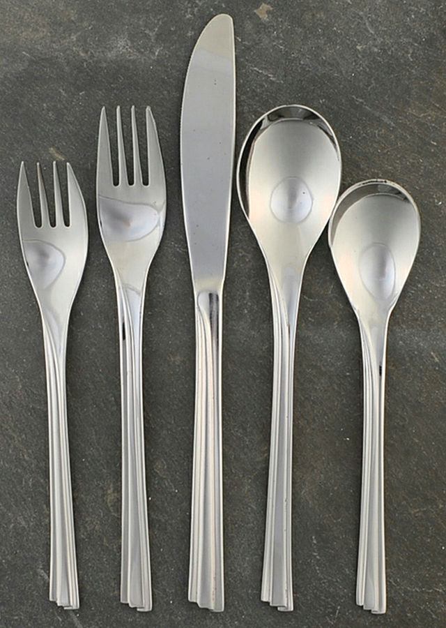 Wayzata (Stainless) 5 Piece Place Setting by Reed & Barton-1