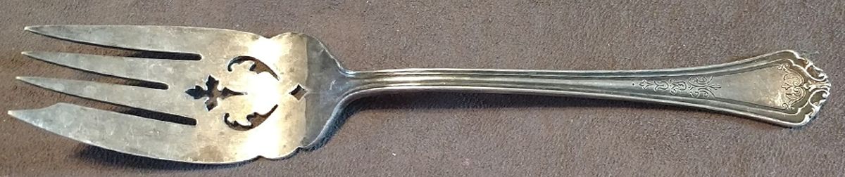 Westwood (Silverplate) Medium Pierced Cold Meat Serving Fork by Reed & Barton-1
