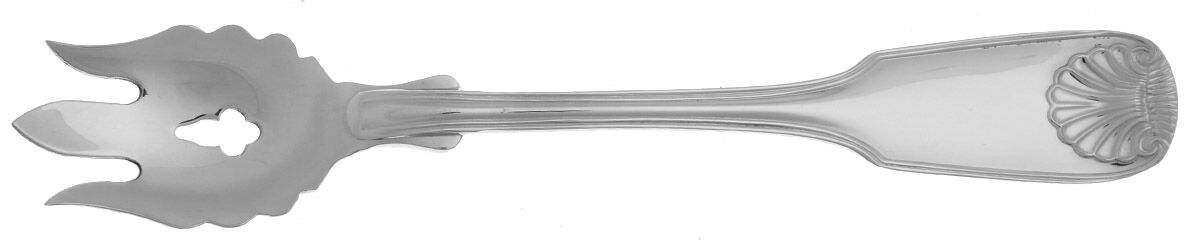 Winterthur (Silverplate, 1982) Vegetable Serving Fork Solid  HC by Reed & Barton-1