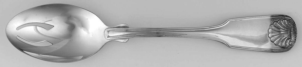 Winterthur (Silverplate, 1982) Pierced Tablespoon (Serving Spoon) by Reed & Barton-1